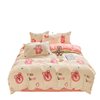 Milk Velvet Bed Four-Piece Set Fleece-Lined 3A Type Snowflake Velvet Three-Piece Dormitory Set 5D Carved Velvet Quilt Cover Thickeneded Version
