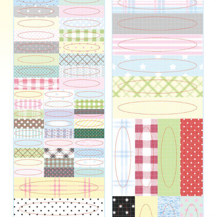 楕円形筆記用紙-鹿ピック 3 ロール 3m