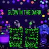 LET'S Theme Luminous Paper Bag Cross-border E-commerce Amazon Birthday Party Fluorescent Kraft Paper Bag Candy Bag
