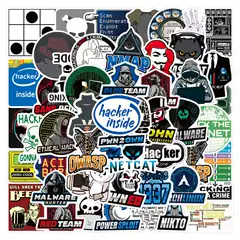 New Hacker Graffiti 50 Stickers Waterproof Luggage Notebook Scooter Water Cup Stickers Wholesale