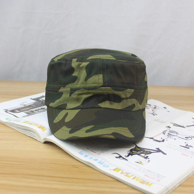 迷彩帽户外运动防晒遮阳帽军训团体活动平顶帽汽修电焊防尘鸭舌帽