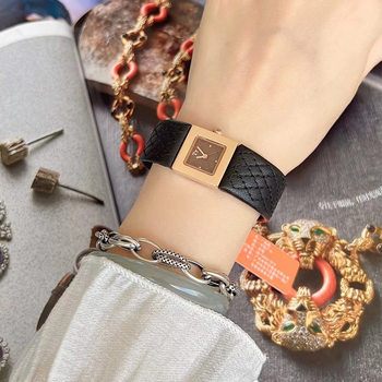 Mishali/Mishala Douyin Popular Women's Small Fragrant Square Internet Celebrity Quilted Scale Upgraded Version Women's Watch