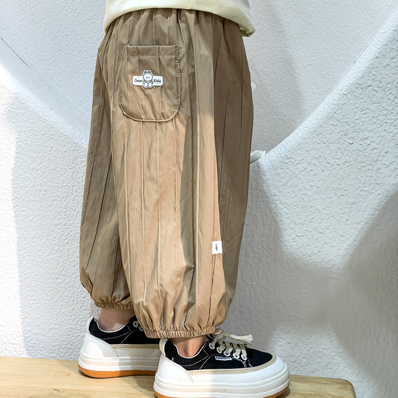 Pantalones de farol de siete piezas para niños y niñas, modelo coreano, nuevo de primavera y otoño, transpirables, delgados, para uso exterior