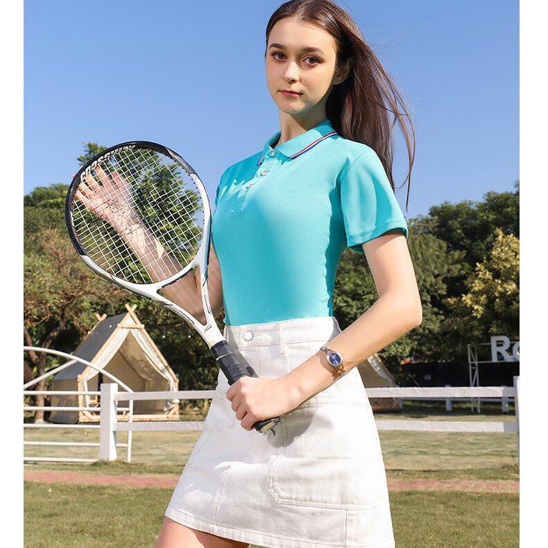 印logo短袖POLO衫女团体服工装男女速干翻领运动衫可印可绣工作服