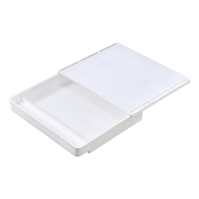 Computer under Desk Drawer Invisible Storage Box Office Desktop Organizer Dormitory Stationery Makeup Storage Drawer