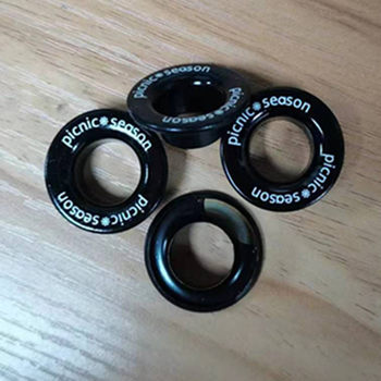 Manufacturer Supplies Printed Eyelets, Engraved Eyelets, Wholesale Copper Eyelets with Logo, Eco-Friendly Eyelets