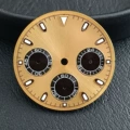 Gold face black circle triangle mark without mark
