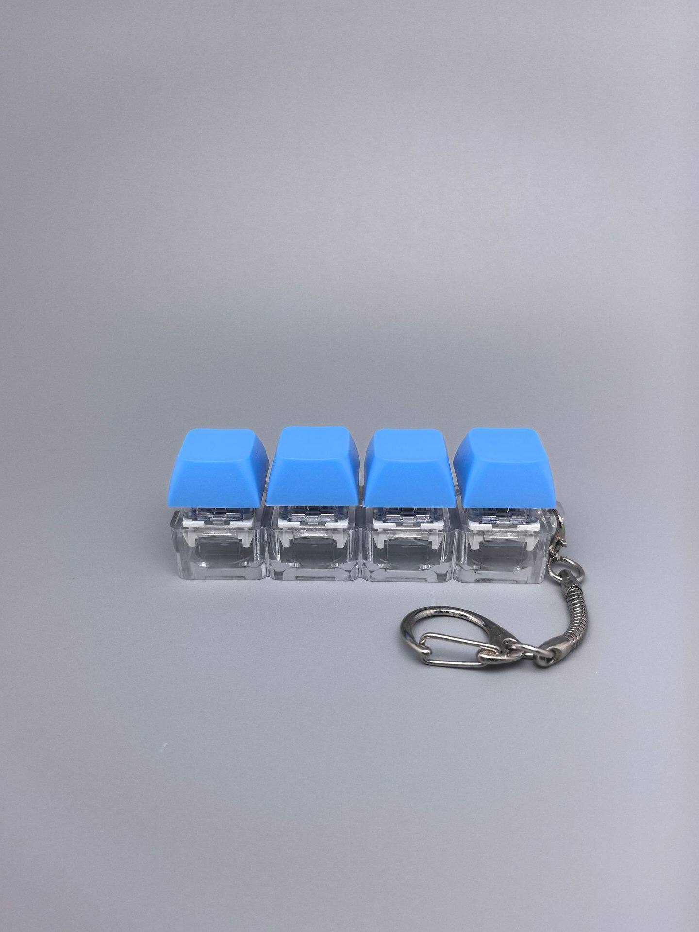 四键马卡龙按键解压玩具钥匙扣键盘办公摸鱼按键解压玩具跨境