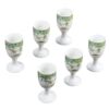 Yingjie Ceramic Wine Cup Liquor Cup White Wine Cup Spirits Cup Goblet Small Wine Cup Single White Wine Set Creative Relief