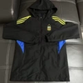 1-2627 thin hooded windbreaker argentina black