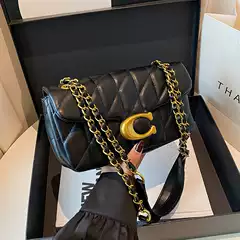 Premium Small Fragrant Style Bag Women's Bag Diamond Grid Chain Bag 2026 New Trendy Versatile Small Square Bag Single Shoulder Crossbody Bag
