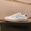 Style 5 white leather blue tail