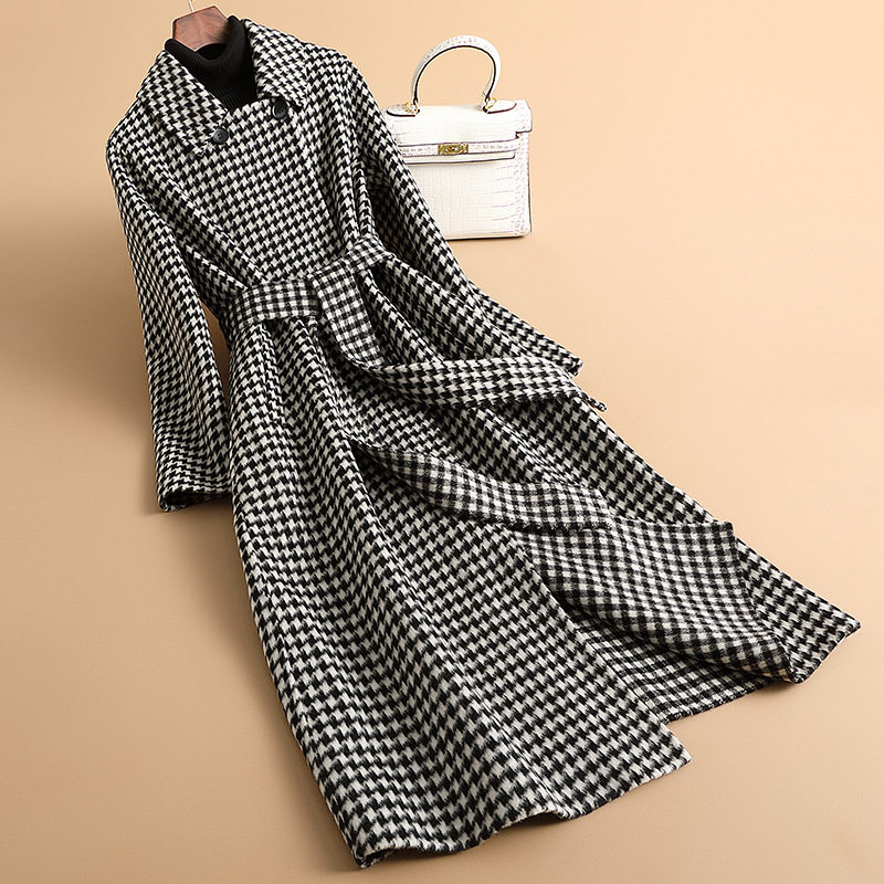 Houndstooth đen và trắng