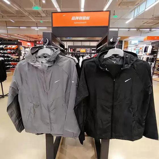Brand European and American Sports Jacket Men's Quick-Drying Running Outdoor Cycling Sportswear Casual Hooded Zipper Sports Jacket