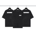 Tape short t washed black