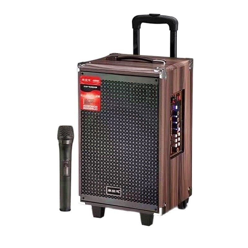 Multifunctional Square Dance Speaker 8inch Outdoor Karaoke Dance High-Power Rechargeable Karaoke Pole Speaker Bluetooth Performance