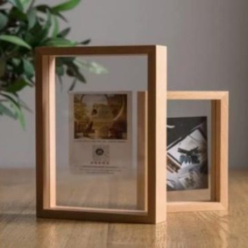 A4 Creative Photo Frame Table Stereo Hollow 6-Inch 7-Punch-Free Double-Sided Glass Plant Specimen Frame Picture Frame
