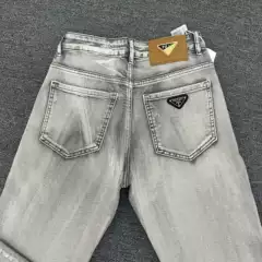 Trendy Brand Triangle Jeans New Slim Fit Pants Petite Versatile Casual Straight-Leg Light Luxury Pants