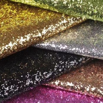 Large Glitter Glitter Leather Fabric Pu Glitter Powder Leather Glitter Crafts Decorative Materials Textile Fabric