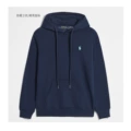 Pullover style navy blue label