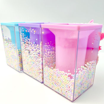 Handmade workshop commonly used Children diy Star pen container material handmade cream glue paste production stationery pen storage box