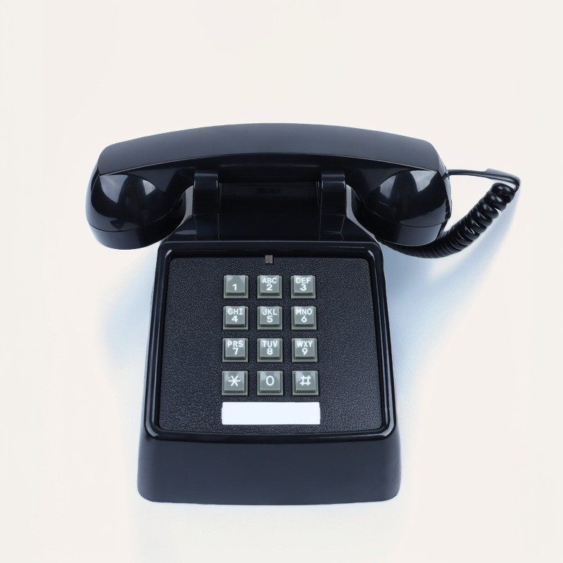 跨境复古电话机按键式電話固定座机客房办公家用酒店仿古电话厂家