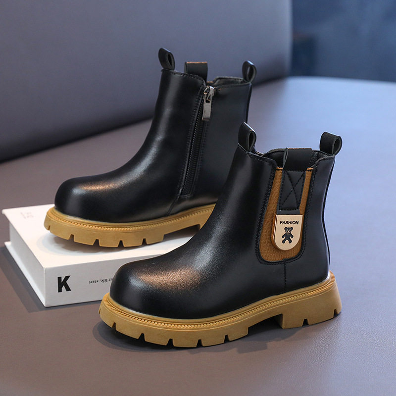 Girls' Boots 2025 New Spring & Fall Kidsren's Boots High-Top Casual Fashion Short Boots for Middle-Aged and Older Girls Single Boots