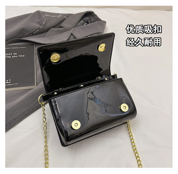 Cross-Border Patent Leather Hand-Held Fashion Women's Bag Chain Crossbody Bag Hand-Held Dinner Bag Fashion Catwalk Bag 7 O1CN01XSfBRo2G0X5GzYnM2 !!2220381628953 0 cib