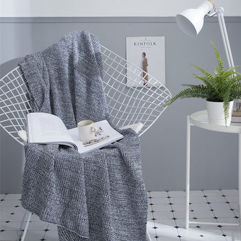 2025 New Style Pure Cotton Skin-Friendly Simple Gradient Blanket 120*180cm Gradient Blanket B