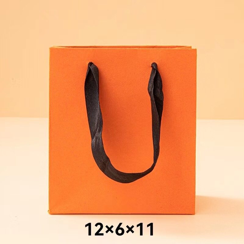 In stock Japanese and Korean style orange jewelry box goddess festival necklace ring gift box fashion exquisite jewelry packaging box