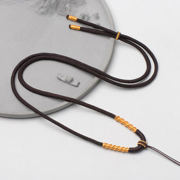 Hand-woven Lanyard Black Rope Necklace Pendant Rope Women's Men's High-end Pendant Rope Men's Jade Pendant Rope