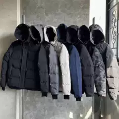 Putian high-end goose down jacket 17 styles hooded red and black logo unisex thick cold resistant trendy down jacket