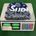 Knitted blue pattern