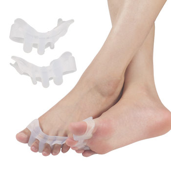 Customized Separated Overlapping Toe Care Clip Toe Protector Toe Valgus Corrector Five-Toe Separator Flexible