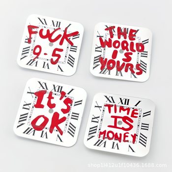 Nh35 Dial DIY Design Substitute Santos Square Case Surface Modified Mechanical Watch Accessories Size 27mm