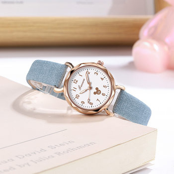 New Cute Mickey Mouse Cartoon Student Kidsren's Watch Wholesale Exam Ins Style Temperament Watch for Women