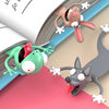 Cultural creative bookmark 3D 3D animal bookmark original PVC creative cultural creative cute funny cat stationery