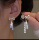 серебряная игла s925, корейская версия новых модных сережек для девочек, простой темперамент, универсальные серьги, вибрато, серьги в том же стиле, оптом mini 11