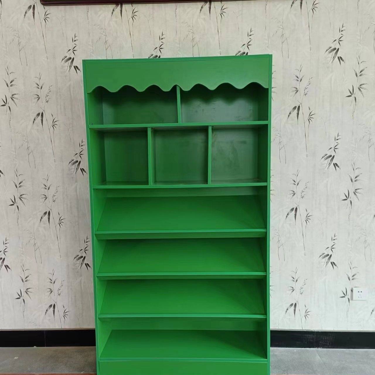 创意木质绘本馆儿童学校幼儿园展示柜书柜图书馆置物架书架展柜