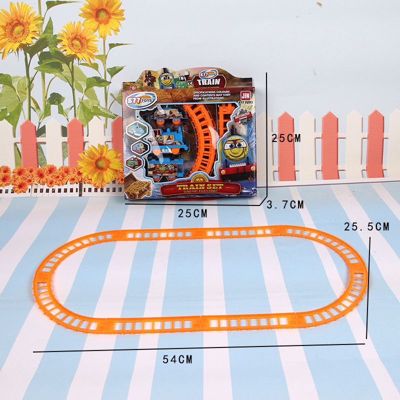 儿童电动轨道车卡通百变小火车地摊玩具热卖仿真轨道火车玩具批发