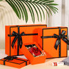 Factory wholesale orange in stock gift box lid large gift box Valentine's Day hand gift box jewelry box