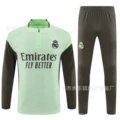 2526 real madrid light green [player version] ad on the left and right cuffs