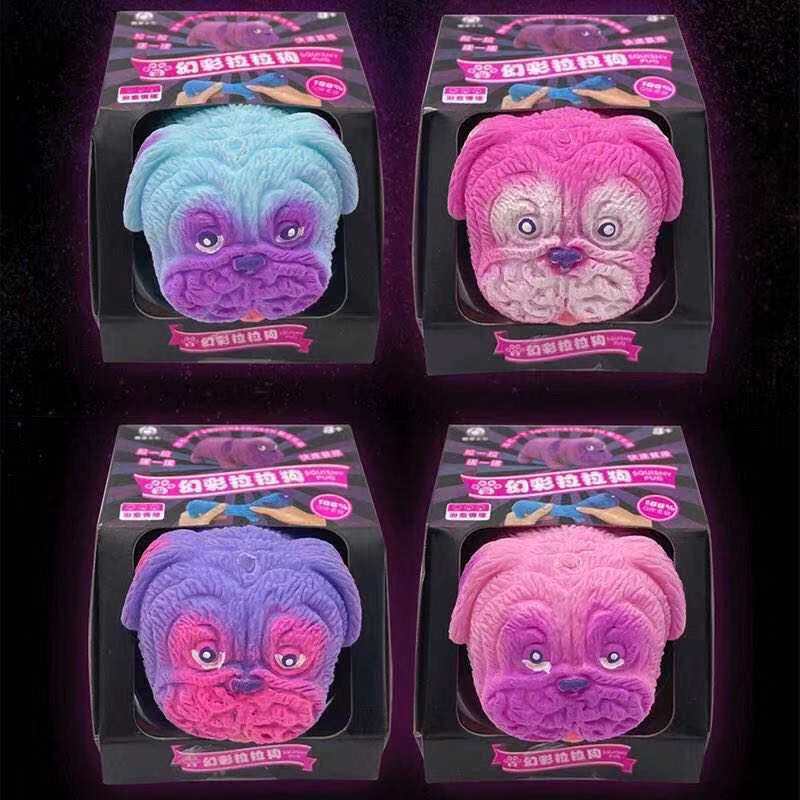 Douyin Tricky Decompression Street Stall Hot Selling Pinch Fun Vent Handy Gadget Decompression Pat Pig Lala Pug Shiba Inu