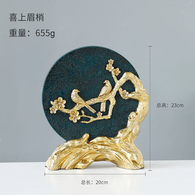 新中式高档酒柜装饰品餐边柜摆件客厅创意家居饰品室内软装装饰