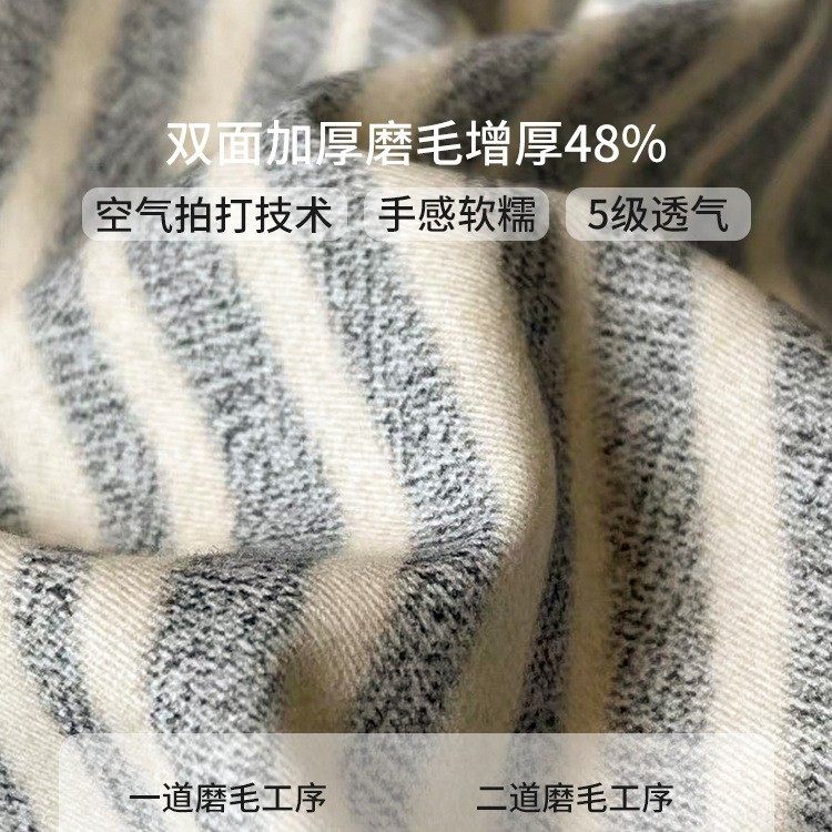 Casual Autumn and Winter Pure Cotton Brushed Bed Four-Piece Set Thickeneded Cotton Quilt Cover Accessible Luxury High-End Bed Bed Sheets Three-Piece Set