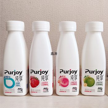 Junlebao Yogurt 300g 4/12 Bottles Probiotic Flavored Fermented Milk White Peach Apple Delicious and Satisfying to Drink