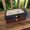 Guangdong Factory 24-Slot Red Lacquered Wooden Watch Box with Multiple Window Openings for Storage and Display, Gift Box, Watch Case, Export Special