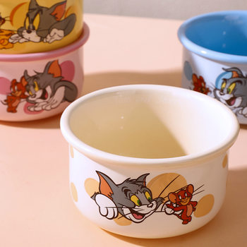 Tom and Jerry Ceramic Shunxing 4.7-Inch Rice Children's Bowl Home Couple Drinking Bowl Cartoon Cute Bowl