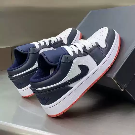 New Ajlow Black and Purple Toe Casual Sneakers, Ash Black and White Joe 1 Low-Top Shoes for Men and Women Couples
