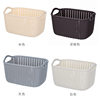 Imitation Rattan Storage Basket Desktop Small Storage Basket Plastic Storage Frame Sundries Storage Box Snacks Bathroom Washing Storage Basket